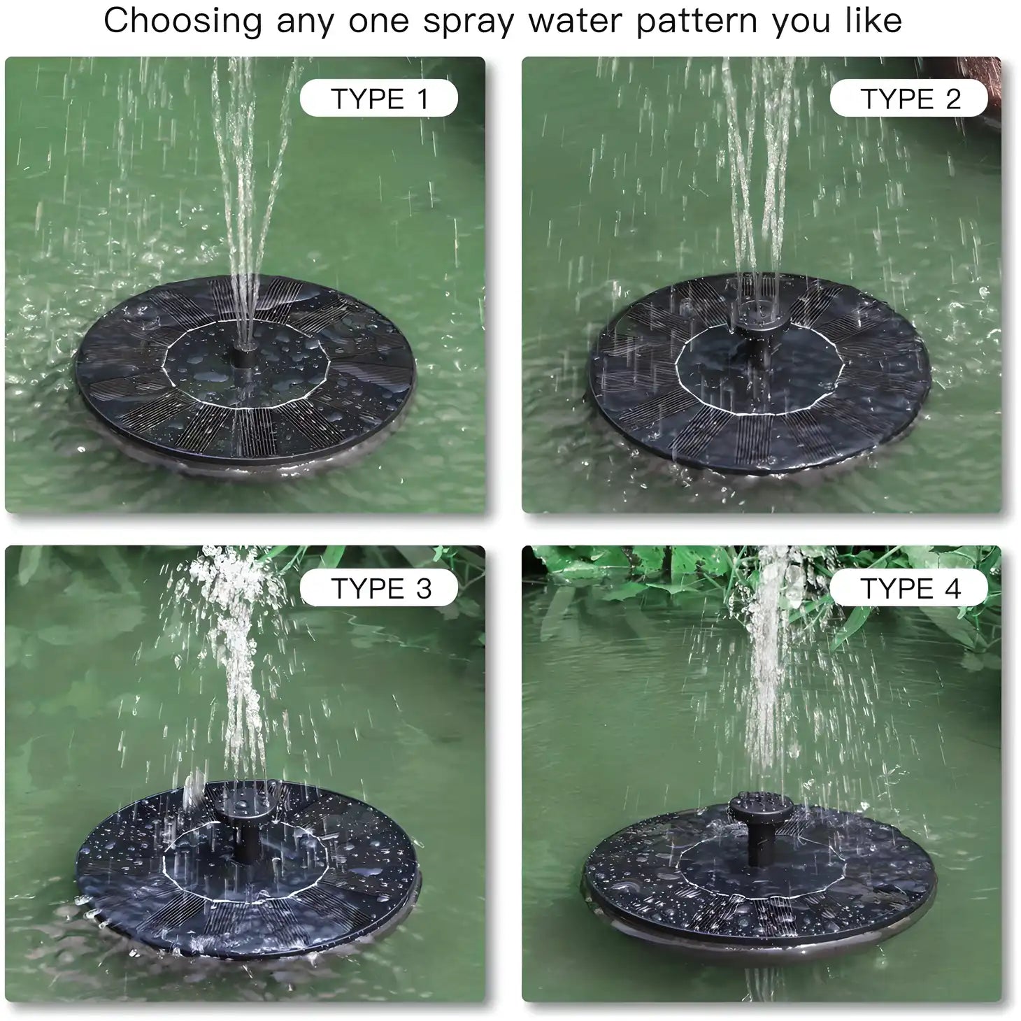 Fountain Solar Power Floating Water Pump
