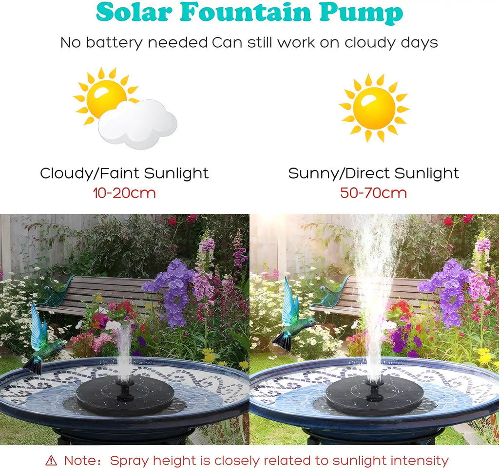 Fountain Solar Power Floating Water Pump