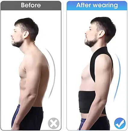 Back Brace Corrector Therapy Shoulder Belt For Lower And Upper Back Pain Unisex